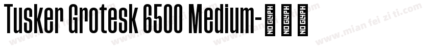 Tusker Grotesk 6500 Medium字体转换